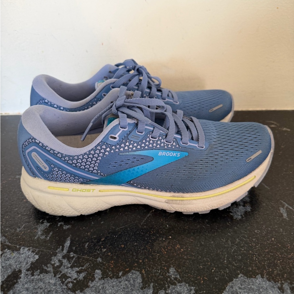 Womens Brooks Ghost 14 Running Shoes Sz 7 1203561B456 - Picture 4 of 8